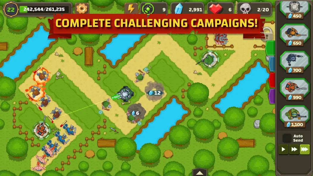 Ancient Allies Tower Defense [MOD: безлимитные ресурсы и все башни] (Бесплатно / APK) — скриншот 2
