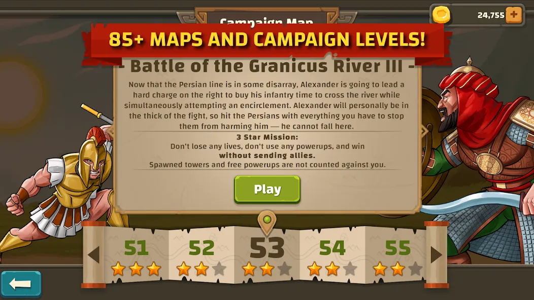 Ancient Allies Tower Defense [MOD: безлимитные ресурсы и все башни] (Бесплатно / APK) — скриншот 5