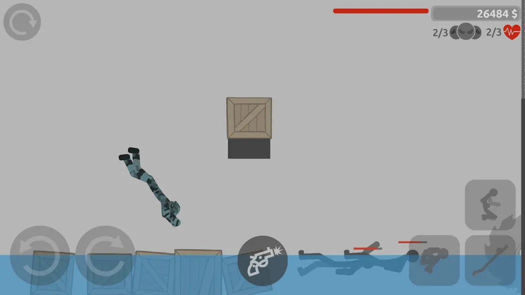 Скачать Stick Battle: Ragdoll Fight [MOD: безлимитные монеты и разблокированы персонажи] — скриншот 1