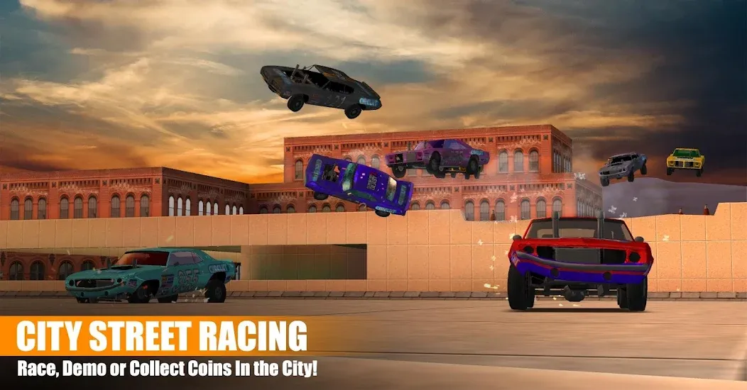 Demolition Derby 2 [MOD: безлимитные деньги и топливо] на Андроид — скриншот 4