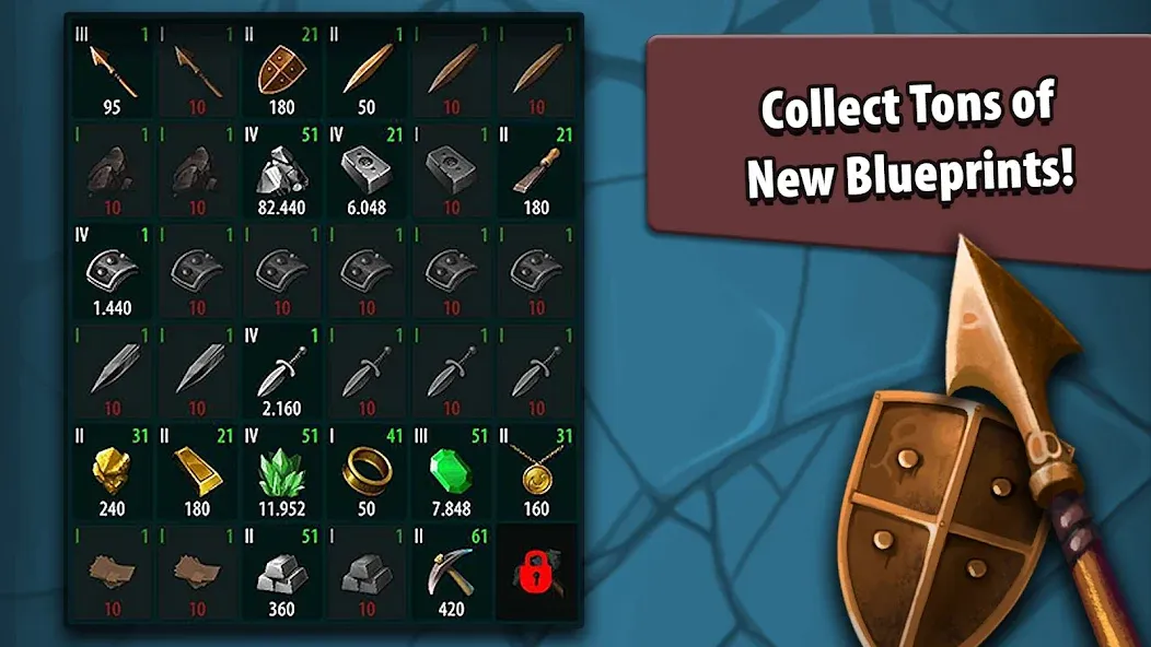 Crafting Idle Clicker [MOD: много ресурсов и быстрый крафт] — Скачать бесплатно (APK) — скриншот 4