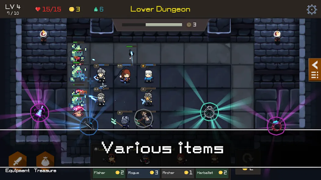 Скачать взлом Dunlight : Random Defense [MOD: безлимитные ресурсы и усиленная защита] — скриншот 3