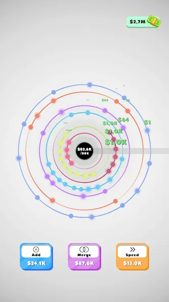 Скачать Idle Orbiters [MOD: безлимитные ресурсы и ускоренная прокачка] на телефон — скриншот 1