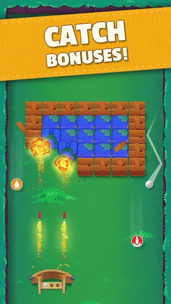 Bouncefield: Brick Breaker [MOD: безлимитные жизни и усиленные бонусы] — Скачать бесплатно (APK) — скриншот 3