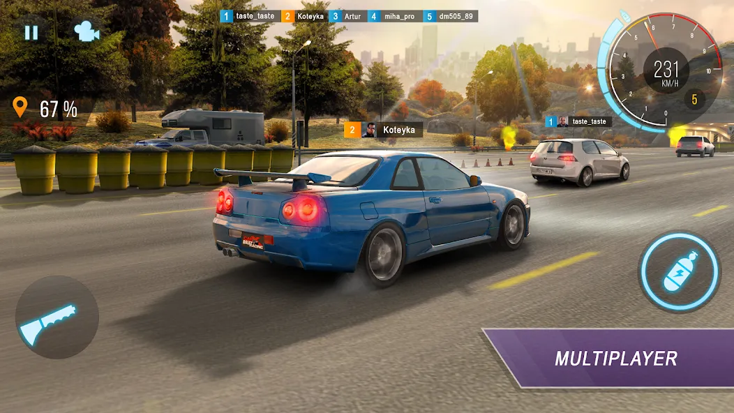CarX Highway Racing [MOD: безлимитные деньги и топливо] (Бесплатно / APK) — скриншот 1