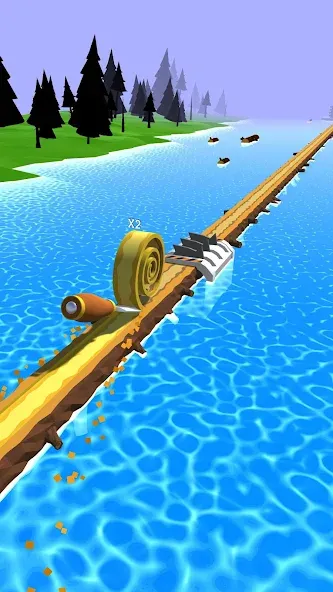 Spiral Roll [MOD: безлимитные деньги и алмазы] (Бесплатно / APK) — скриншот 1