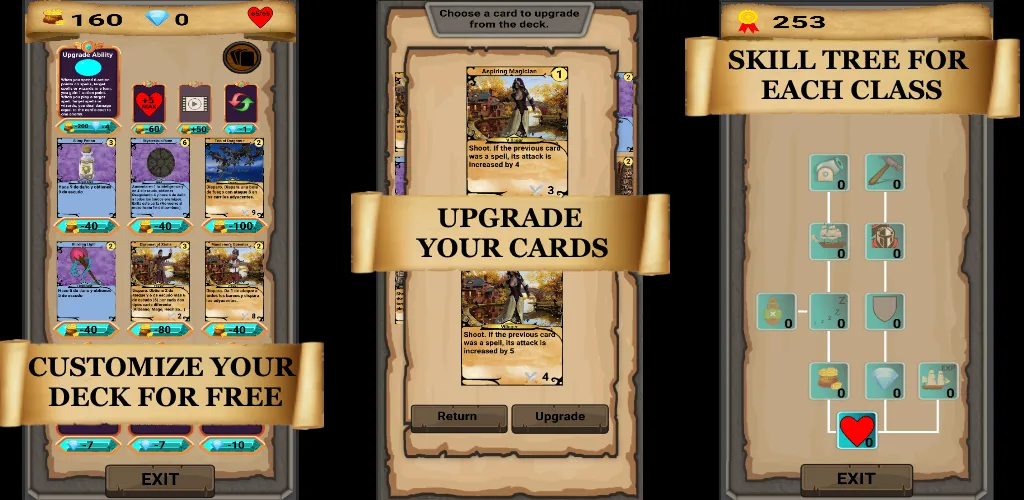 Скачать взлом RogueShip - RPG Roguelike Card [MOD: безлимитные деньги и открыты карты] — скриншот 3