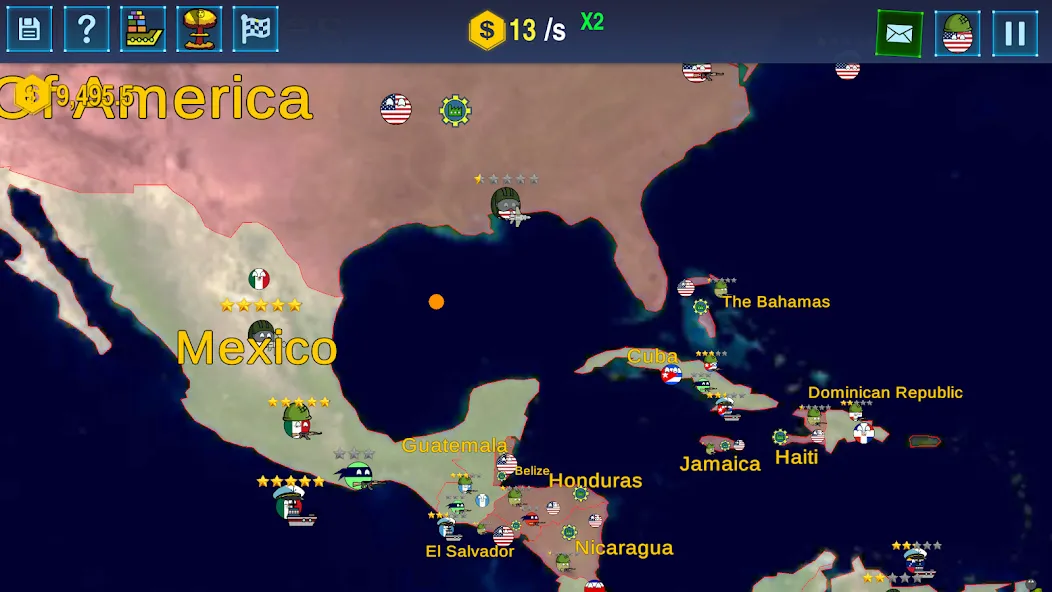 Countryballs: World War Simula [MOD: безлимитные ресурсы и все страны открыты] — Скачать бесплатно (APK) — скриншот 5