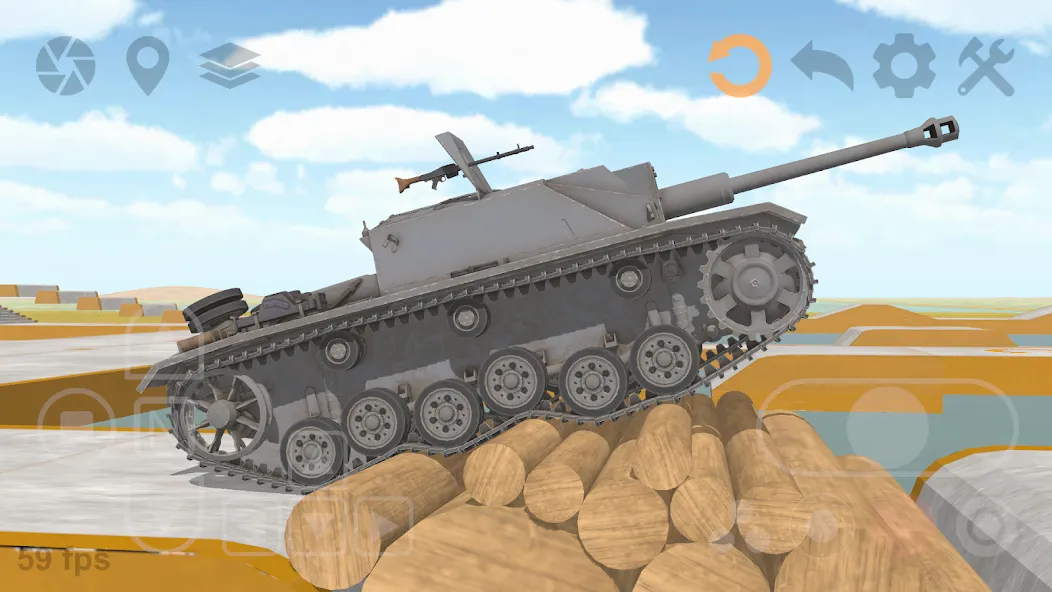 Tank Physics Mobile Vol.3 [MOD: улучшенная физика и танки] — Скачать бесплатно (APK) — скриншот 3