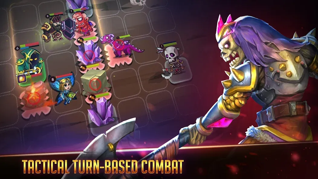 Forest Knight - Tactical RPG [MOD: безлимитные ресурсы и усиленные герои] (Бесплатно / APK) — скриншот 1