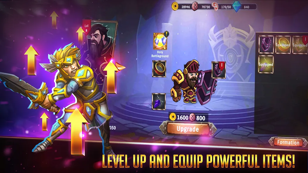 Forest Knight - Tactical RPG [MOD: безлимитные ресурсы и усиленные герои] (Бесплатно / APK) — скриншот 3