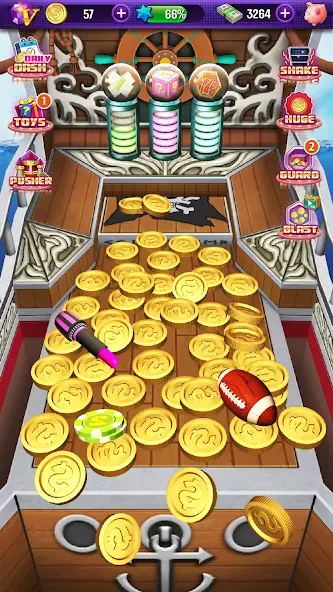 Coin Pusher [MOD: много монет и бонусов] — Скачать бесплатно (APK) — скриншот 2