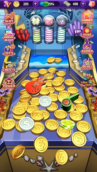 Coin Pusher [MOD: много монет и бонусов] — Скачать бесплатно (APK) — скриншот 3