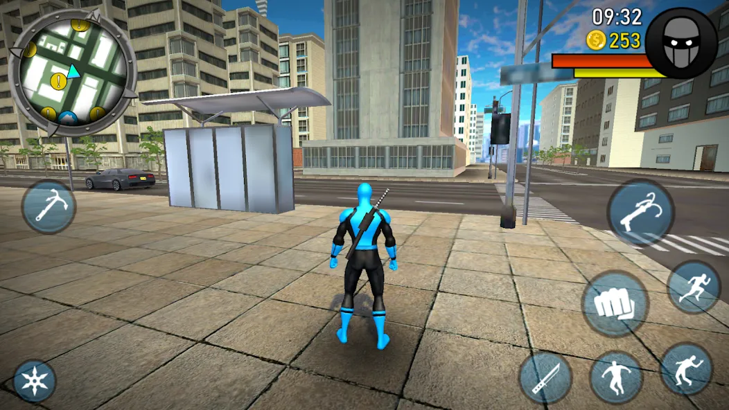 Blue Ninja : Superhero Game [MOD: безлимитные деньги и все уровни открыты] — Скачать бесплатно (APK) — скриншот 4
