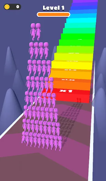 Взломанная Count Masters: Crowd Runner 3D [MOD: безлимитные деньги и все уровни] на Андроид — скриншот 3