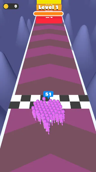 Взломанная Count Masters: Crowd Runner 3D [MOD: безлимитные деньги и все уровни] на Андроид — скриншот 4
