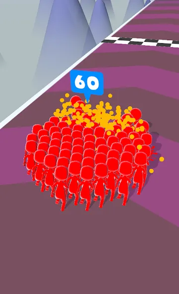 Взломанная Count Masters: Crowd Runner 3D [MOD: безлимитные деньги и все уровни] на Андроид — скриншот 5