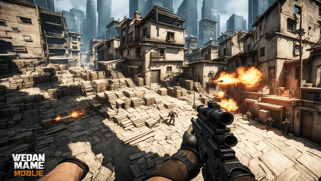 FPS Commando Shooting Games 3D [MOD: безлимитные деньги и оружие] (Бесплатно / APK) — скриншот 2