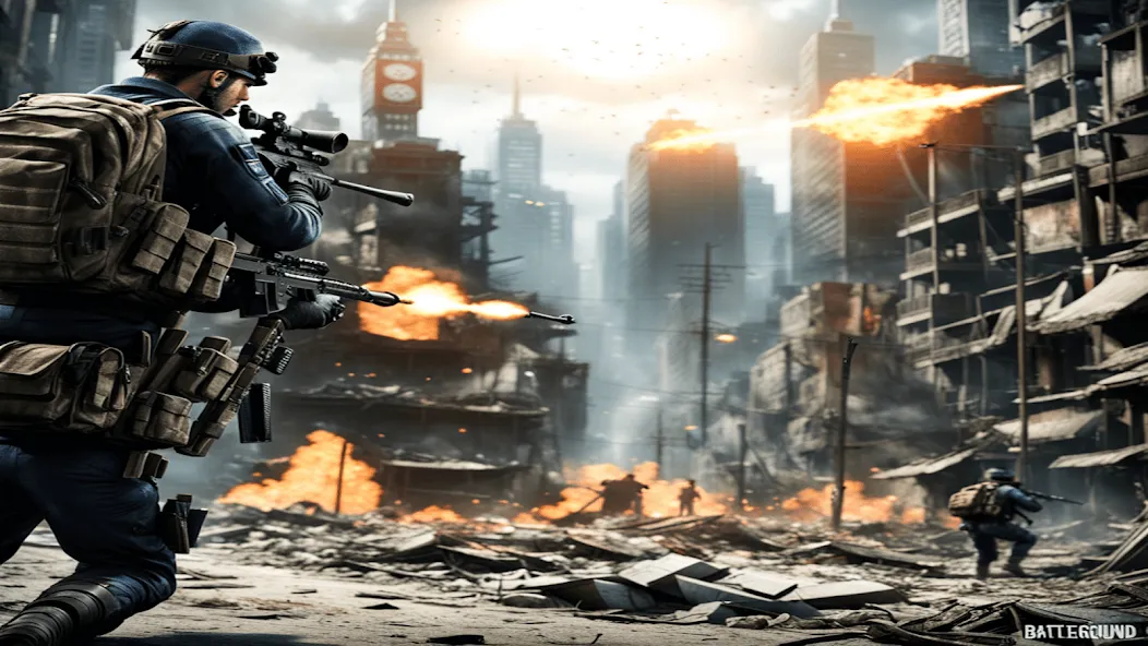 FPS Commando Shooting Games 3D [MOD: безлимитные деньги и оружие] (Бесплатно / APK) — скриншот 5