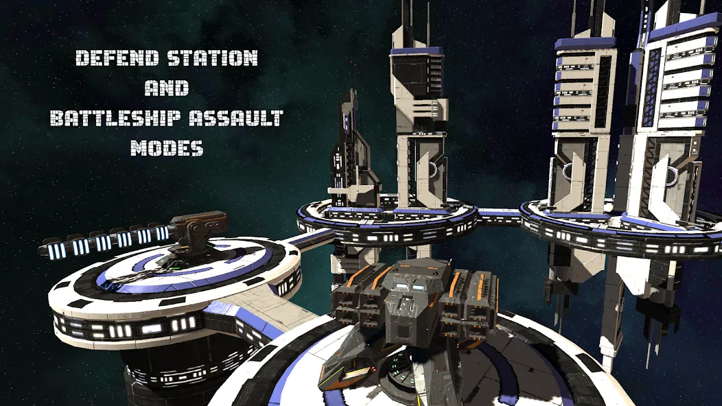 Взломанная Space Turret - Defense Point [MOD: безлимитные деньги и усиленная защита] на Андроид — скриншот 3