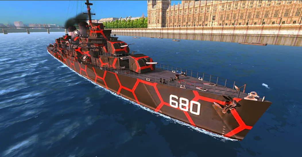 Скачать Battle of Warships: Online [MOD: безлимитные деньги и все корабли] — скриншот 1