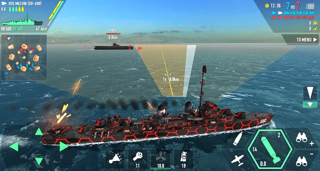 Скачать Battle of Warships: Online [MOD: безлимитные деньги и все корабли] — скриншот 2
