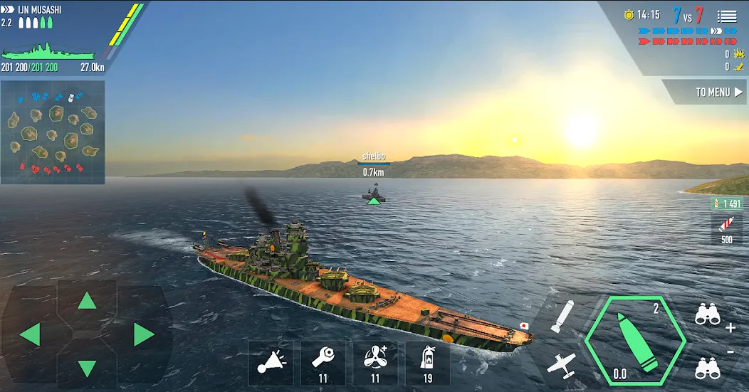 Скачать Battle of Warships: Online [MOD: безлимитные деньги и все корабли] — скриншот 3