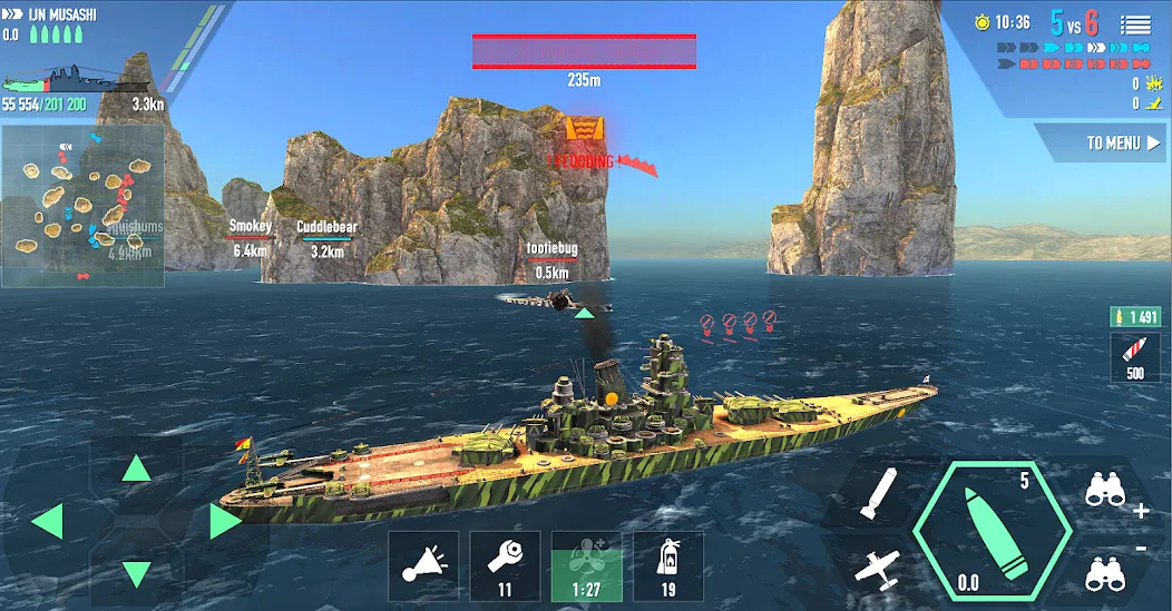 Скачать Battle of Warships: Online [MOD: безлимитные деньги и все корабли] — скриншот 4