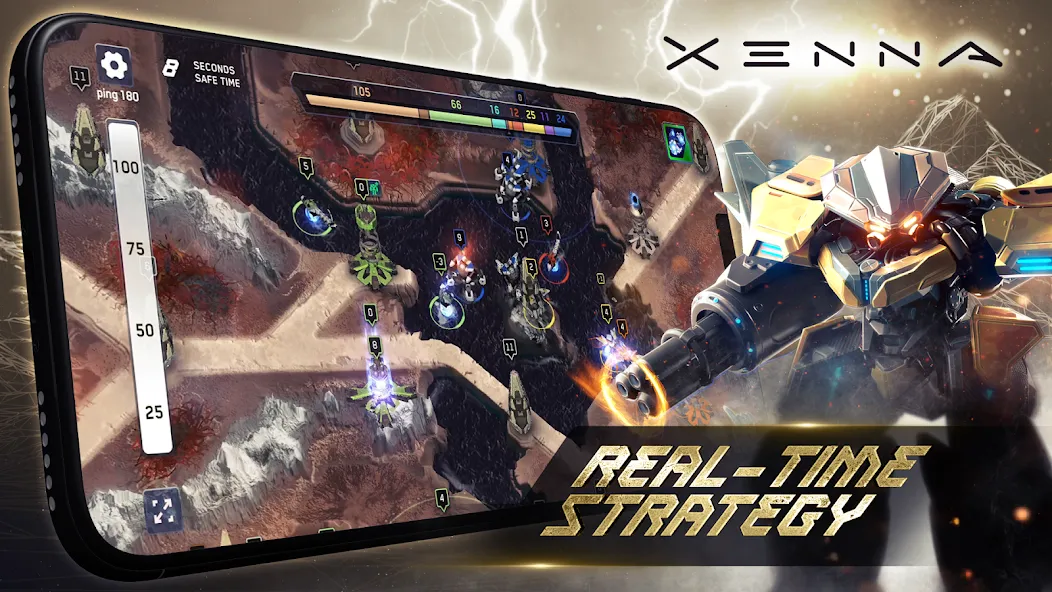 XENNA - MMO Real-time strategy [MOD: безлимитные ресурсы и ускоренное строительство] (Бесплатно / APK) — скриншот 1
