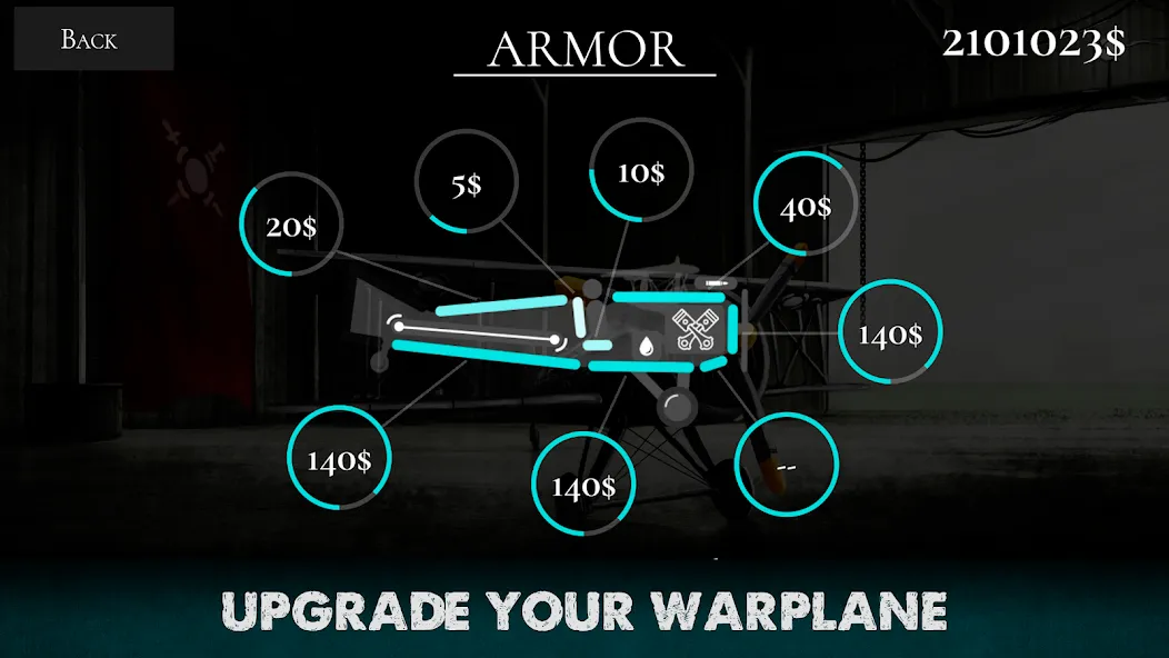 Скачать Warplanes Inc WW2 Plane & War [MOD: безлимитные деньги и все самолеты] на телефон — скриншот 5