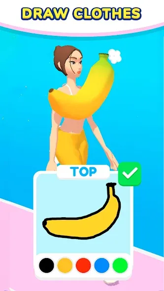 Draw Dress! [MOD: безлимитные монеты и все наряды] — Скачать бесплатно (APK) — скриншот 5