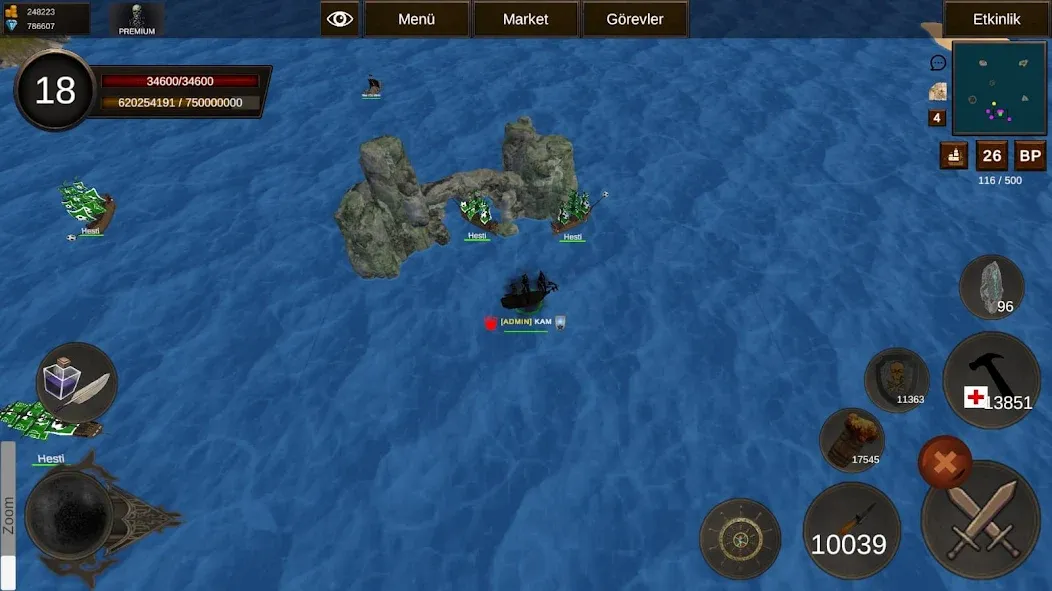 Скачать взлом Naval Battle Online [MOD: безлимитные ресурсы и мощный флот] — скриншот 1