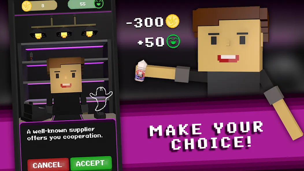 Скачать Vape Boss: Shop Simulator 3D [MOD: безлимитные деньги и ресурсы] — скриншот 1