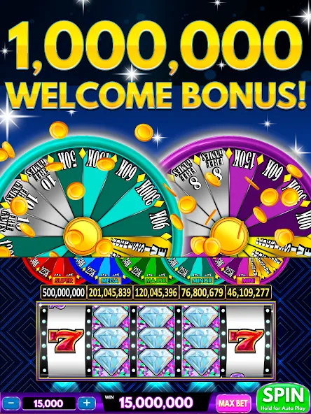 Spin Vegas Slots: Slot Games [MOD: много монет и бонусов] последняя версия — скриншот 1