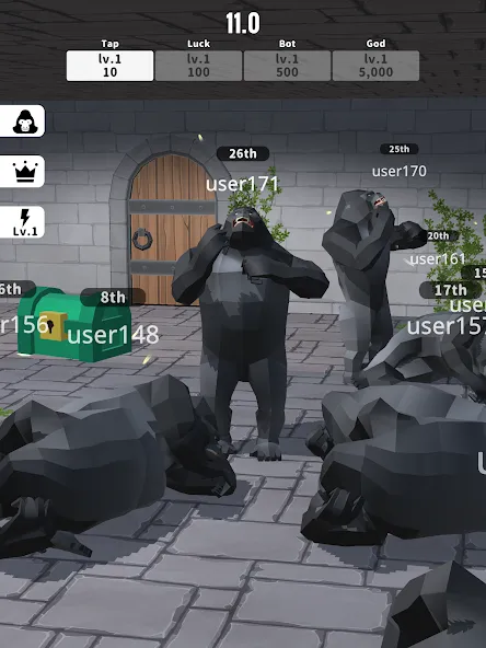 Gorilla Clicker [MOD: много бананов и быстрый доход] (Бесплатно / APK) — скриншот 3