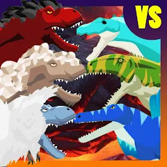 Скачать взлом T-Rex Fights More Dinosaurs [MOD: безлимитное здоровье и усиленная атака]