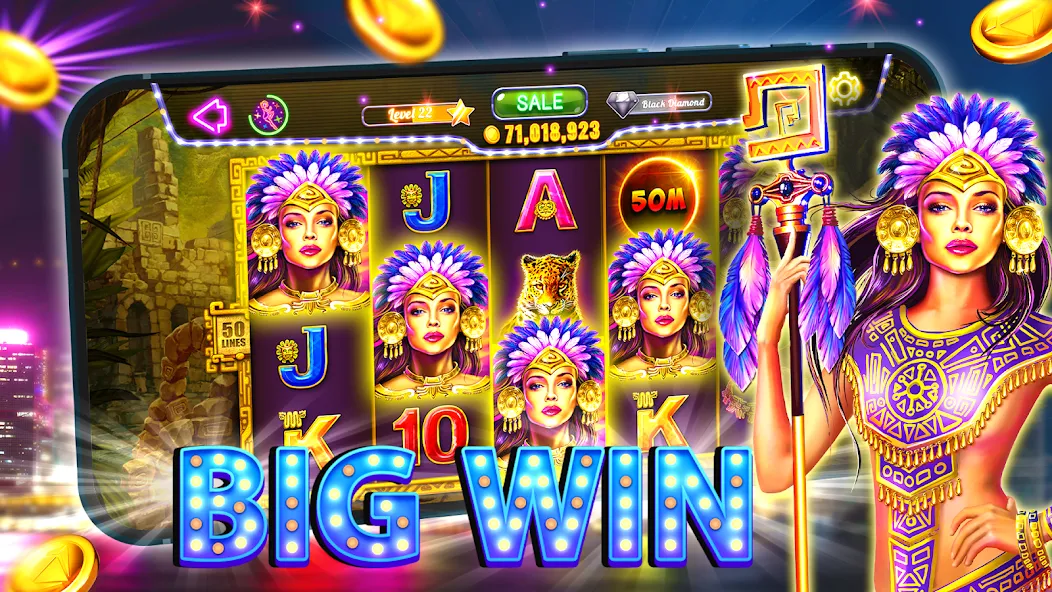 Взломанная Old Vegas Slots - Casino 777 [MOD: безлимитные монеты и джекпоты] на Андроид — скриншот 1