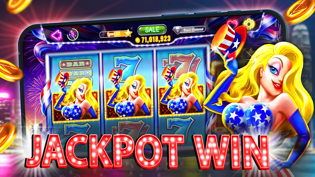 Взломанная Old Vegas Slots - Casino 777 [MOD: безлимитные монеты и джекпоты] на Андроид — скриншот 5
