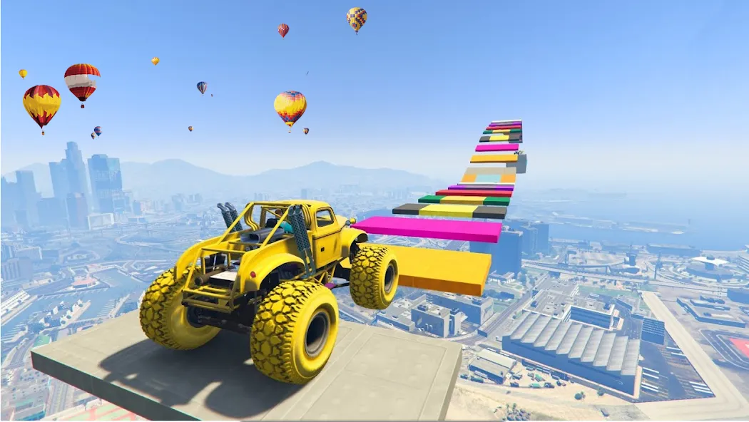Monster Truck Car Game 3d [MOD: безлимитные деньги и топливо] на Андроид — скриншот 2