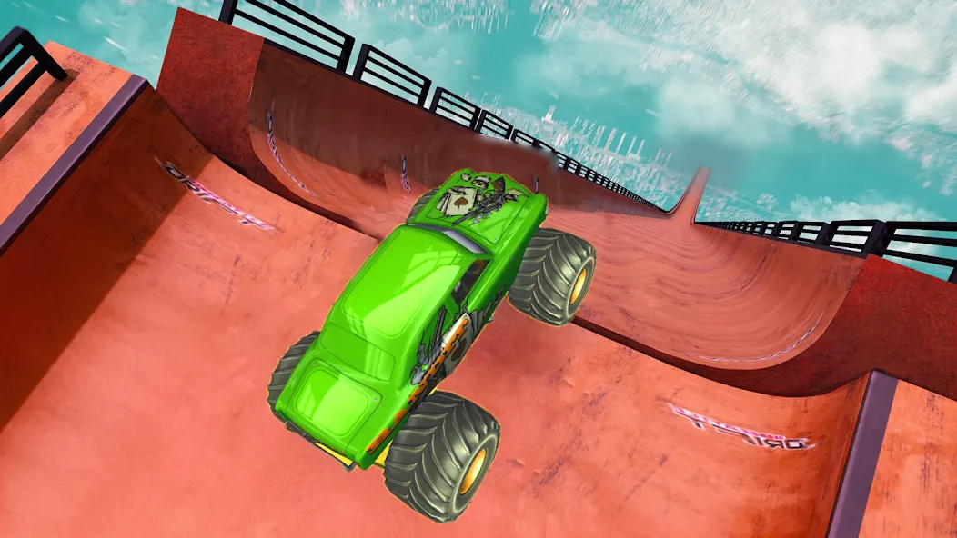 Monster Truck Car Game 3d [MOD: безлимитные деньги и топливо] на Андроид — скриншот 4