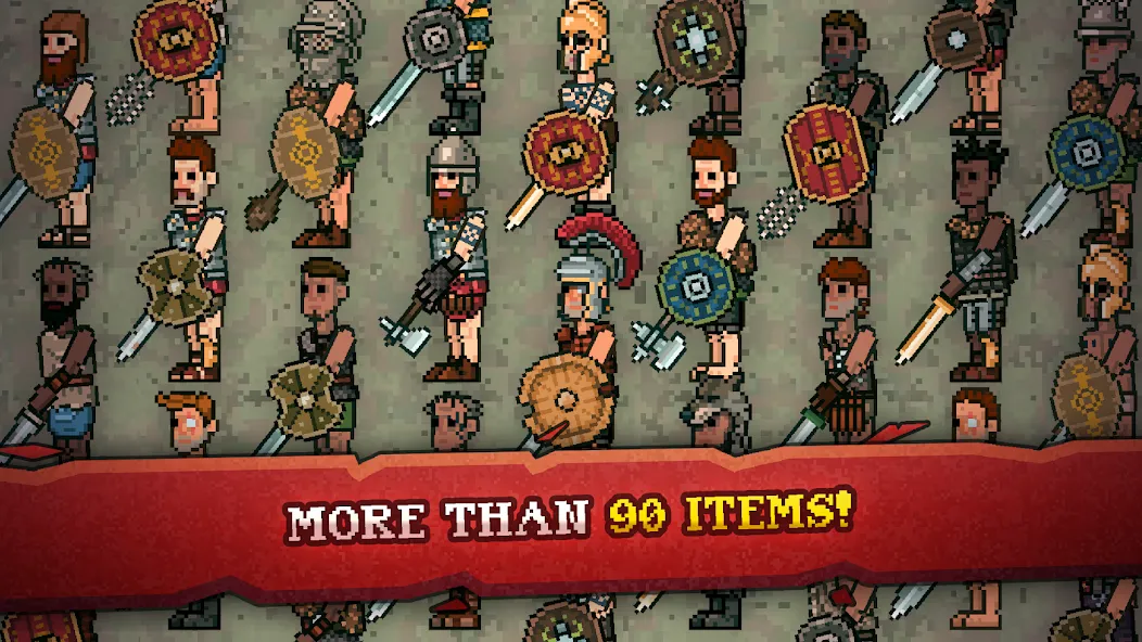 Скачать взлом Gladihoppers - Gladiator Fight [MOD: безлимитные деньги и все оружие] — скриншот 5