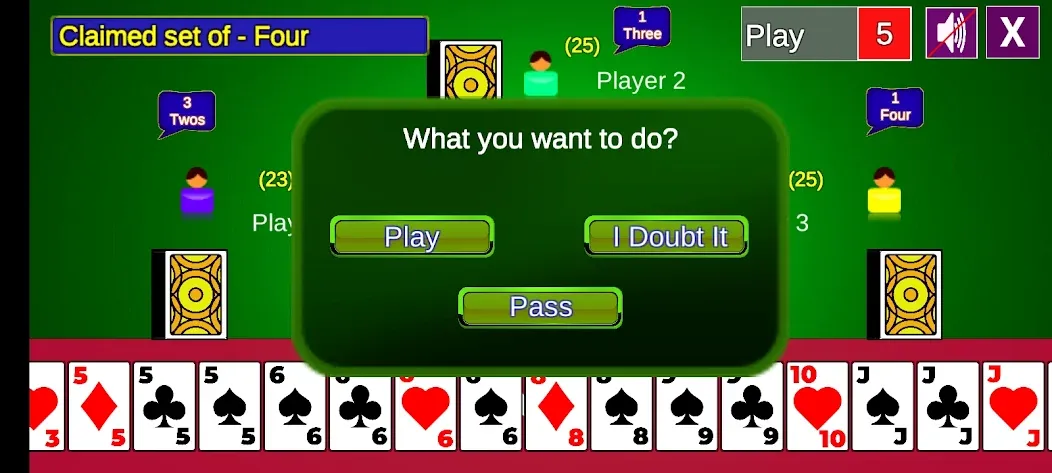 Взломанная Bluff Card Game [MOD: безлимитные монеты и разблокированы карты] на Андроид — скриншот 4