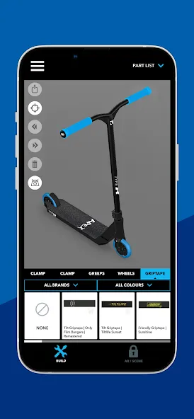 Скачать взлом Scooter 3D custom builder [MOD: безлимитные деньги и все детали открыты] — скриншот 3