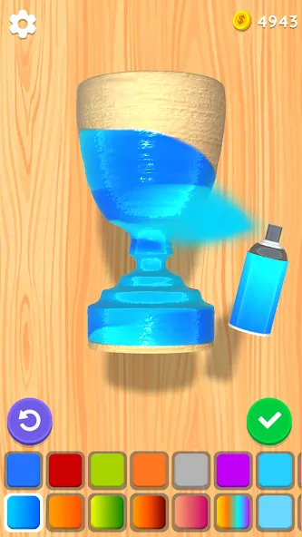Скачать Wood Turning 3D - Carving Game [MOD: безлимитные деньги и все инструменты открыты] — скриншот 4