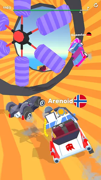 Ramp Racing 3D — Extreme Race [MOD: безлимитные деньги и все машины] — Скачать бесплатно (APK) — скриншот 3