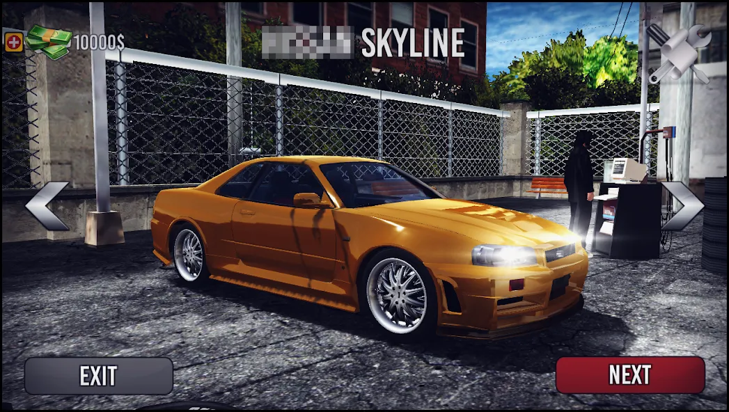 Скачать Skyline Drift Simulator [MOD: безлимитные деньги и топливо] — скриншот 1