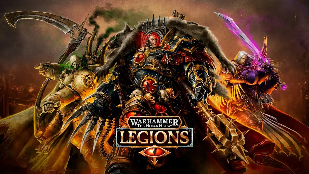 Скачать Warhammer Horus Heresy Legions [MOD: безлимитные ресурсы и открыты все легионы] на телефон — скриншот 1