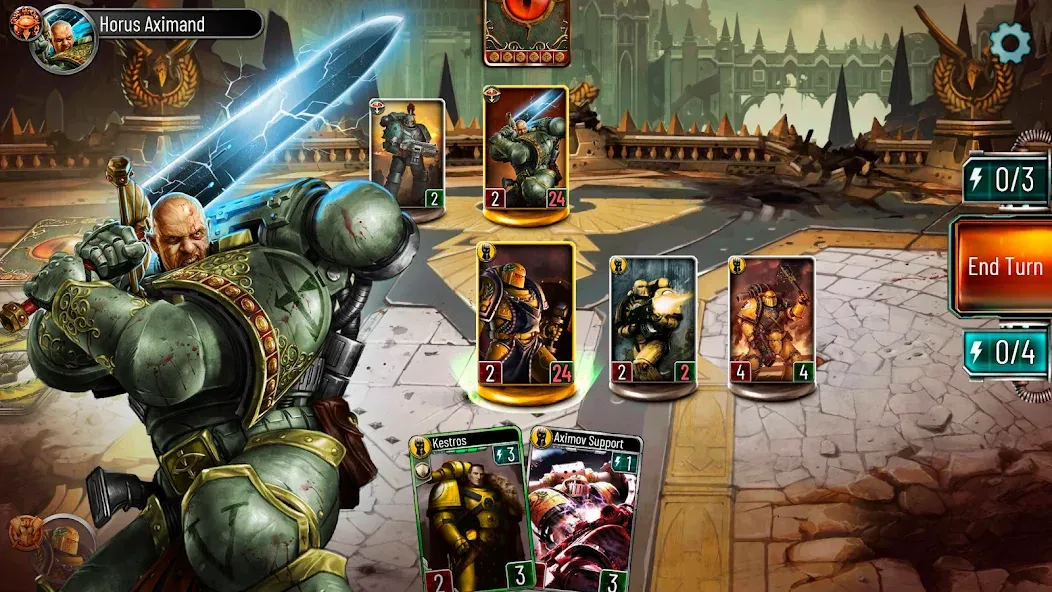 Скачать Warhammer Horus Heresy Legions [MOD: безлимитные ресурсы и открыты все легионы] на телефон — скриншот 2