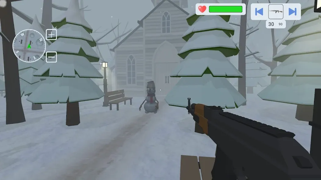Скачать Evil Snowmen 2 [MOD: безлимитные монеты и патроны] — скриншот 1