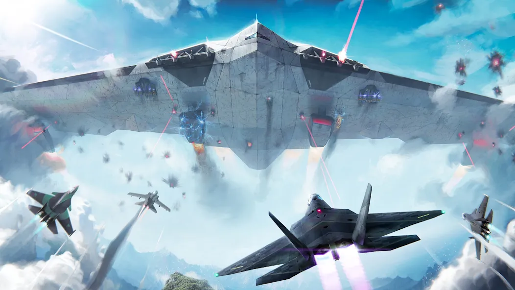 Взломанная Modern Warplanes: PvP Warfare [MOD: безлимитные деньги и все самолёты] на Андроид — скриншот 2